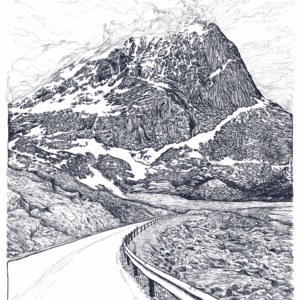 LOFOTY jedną linią